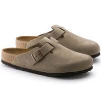 Men's Birkenstock Boston Soft Footbed Clog - Taupe