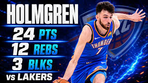 Chet Holmgren 24 Pts 12 Pts 3 Blks Vs Lakers 2026 PO G1 (aRAxIWrqaB)