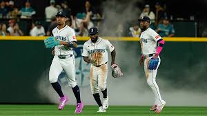 Seattle Mariners team showcasing their skills on the field