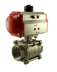 2" Inch Pneumatic Air Actuated Stainless Steel Ball Valve ...