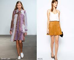 Image result for images of suede skirts on recent runways