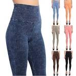 Images for high waisted denim leggings