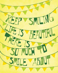 50+ Inspirational Smile Quotes | Art and Design via Relatably.com