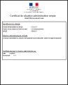 Demande de certificat de situation administrative - Systme d