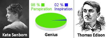 Genius Is One Percent Inspiration, Ninety-Nine Percent ... via Relatably.com