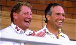 David Bairstow and Phil Carrick celebrate in 1987 - _779607_bairstowcarrick