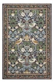 Amazon.com: Strawberry Thief Area Rug Dark Green, Ultra Thin 4x6 Washable Rug, Modern Abstract Indoor Entryway Rug, Boho Vintage Floral Forest Botanical Throw Carpet for Bedroom Kitchen Dining Living Room : Home