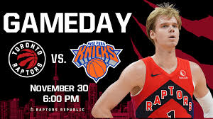 Gameday: Raptors @ Knicks, November 30th