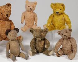 Image of Vintage mohair teddy bear