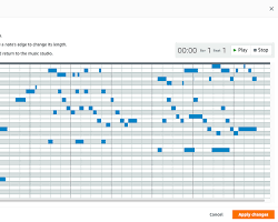 Image of AWS DeepComposer Generate Samples screen