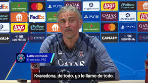 Luis Enrique: "A Kvaratskhelia le llamo Kvaradona y de todo"