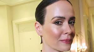 Sarah Paulson's Gothic Take on the Blazer Dress Trend