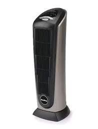 Lasko Oscillating Ceramic Tower Space Heater for Home with Adjustable Thermostat, Timer and Remote Control, 22.5 Inches, Grey/Black, 1500W, 751320