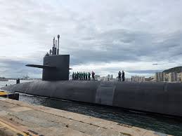 A U.S. Navy Ballistic Missile Submarine Arrived in Gibraltar, May, 10, 2026.