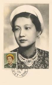 Chân dung Nam Phương Hoàng hậu trên con tem phát hành năm 1952. - kienthuc-nam-phuong-hoang-hau-05_lmtb