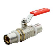 Ball Valve Multilayer Press Fitting Red Butterfly