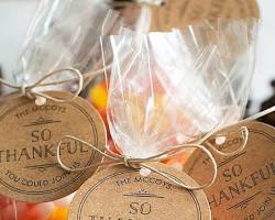 Thanksgivingthemed candy Thanksgiving party favor ideas