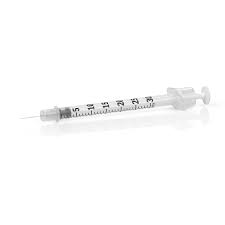 Ultra-Fine Short Needle Insulin Syringe, 3/10cc 31G x 8mm (5 ...