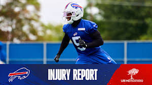 Buffalo Bills Injury Report: Week 8 vs. Panthers