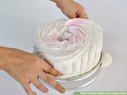 Image result for how to make diaper cake step by step with pictures