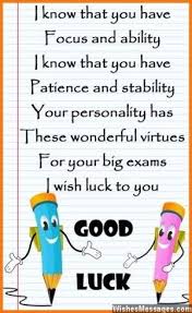 Good luck poems for exams: Best wishes for exams | Places to Visit ... via Relatably.com