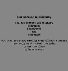 quote Black and White text depressed self harm cut cutting wrist ... via Relatably.com