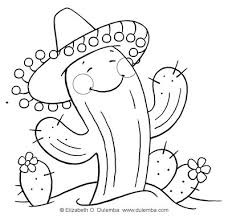 Résultat de recherche d'images pour "cactus coloring pages"