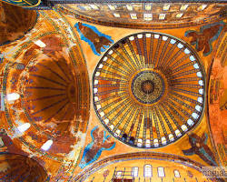 Image of Hagia Sophia interior halfdomes