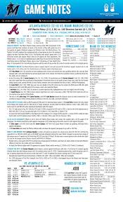Miami Marlins game notes for May 19, 2026