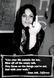 Top eleven fashionable quotes by joan jett pic French via Relatably.com