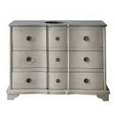 Meuble vasque en bois et marbre gris clair L 1cm Eugenie