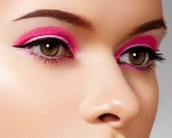 Image result for neon pink eyeshadow