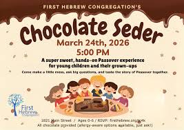 Chocolate Seder in Peekskill: An Interactive Introduction to Passover for Children