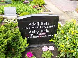 Grab von Antje Hüls (geb. Schmidt) (17.11.1901-11.09.1993 ...