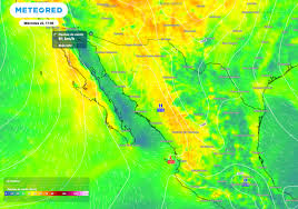 Frente frío, masa de aire y vaguadas favorecen fuertes rachas y tormentas esta tarde-noche en algunos estados de México