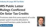 Solar tax credit irs