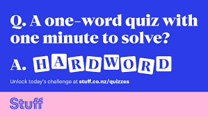 Stuff Quiz: The Hard Word: July 22, 2026