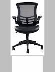 RTA Products Techni Mobili High-Back Mesh Task Chair, Black