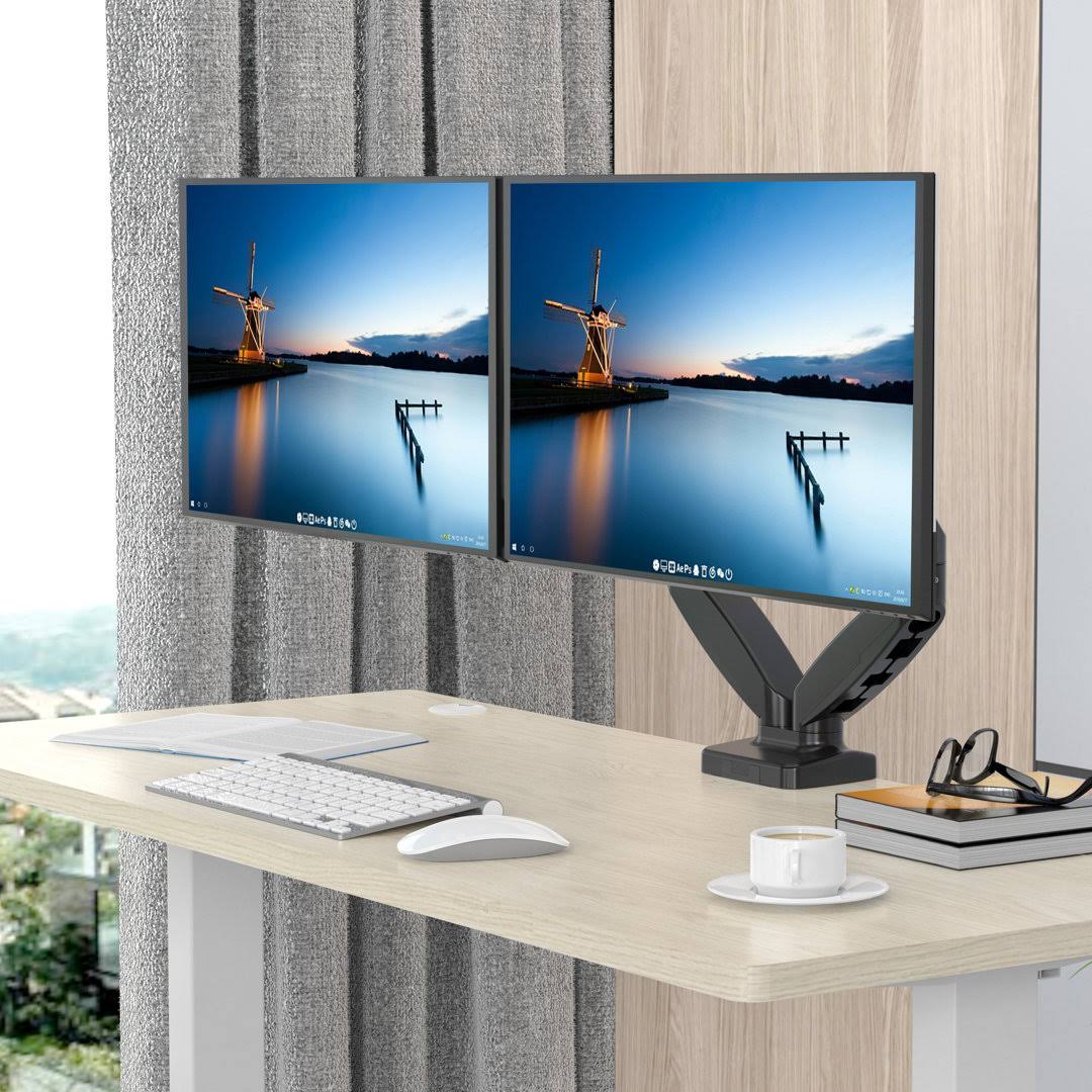 Rosewill Dual Monitor Mount 15 to 32 Inch 4.4 to 19.8lbs per Screen