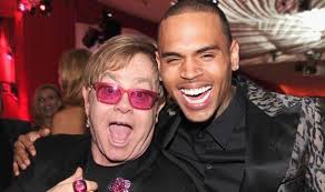 Elton John steps in to save Chris Brown | Showbiz | News | Daily Express - elton-john-chris-brown-380446