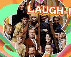 Rowan & Martin's LaughIn 1968 TV series Dan Rowan Dick Martin Goldie Hawn Ruth Buzzi Lily Tomlin Arte Johnson NBC variety show comedy stills 1960s colorful set, AI generated