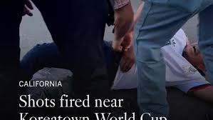 Shots fired near Koreatown World Cup party; one man injured, another under arrest
