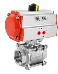 Amazon.com: 2" Pneumatic Air Actuated Ball Valve, Double ...