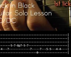 Imagem de Back in Black solo tab