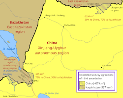 Image de 45th parallel north crossing Kazakhstan