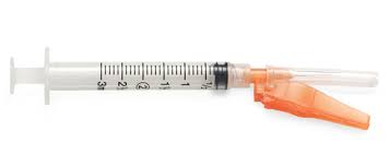 Syringe with Hypodermic Needle McKesson Prevent® M 3 mL 25 ...