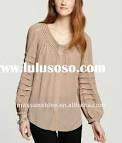 Ladies long sleeve blouses