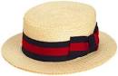 Straw boater hat