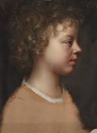 Mary Beale. Sketch of the Artist&#39;s Son, Bartholomew Beale, in Profile c. 1660 - T13245_10