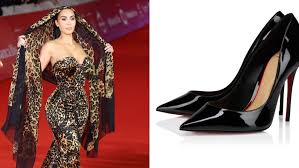 Kim Kardashian Models Christian Louboutin’s Updated Pigalle Pump With Vintage Yves Saint Laurent in Rome